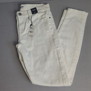Express Legging Mid Rise Jeans Womens 6 White Skinny Denim comfortable fitting